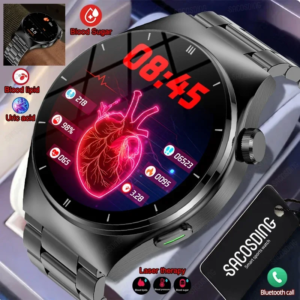 Laser Therapy Health Smart Watch Uric Acid Blood Sugar Watch Smart Bluetooth Call Blood Lipid Blood Pressure Monitor Smartwatch