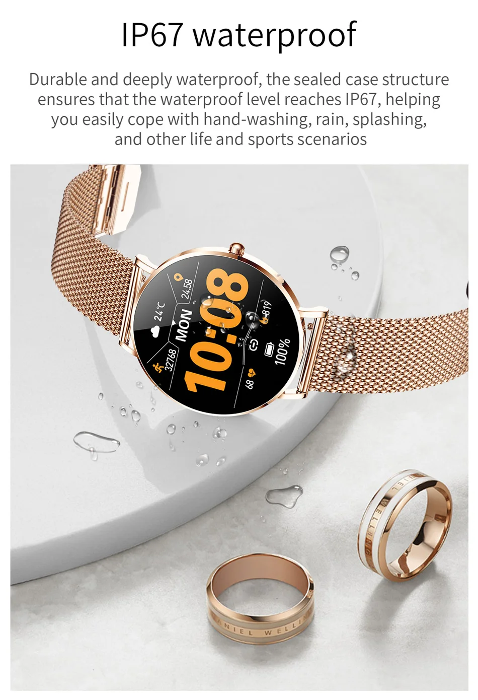 2022 New Ultra Thin Smart Watch Women 1.368243 AMOLED 360360 HD Pixel Display Always Show Time Call Reminder Smartwatch 1 14