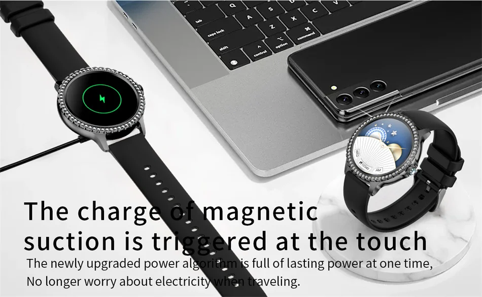 2023 New Fashion Women Bluetooth Call Smart Watch 1.328243 AMOLED 360360 HD Screen Sports Fitness Ladies Smartwatch Diam 11