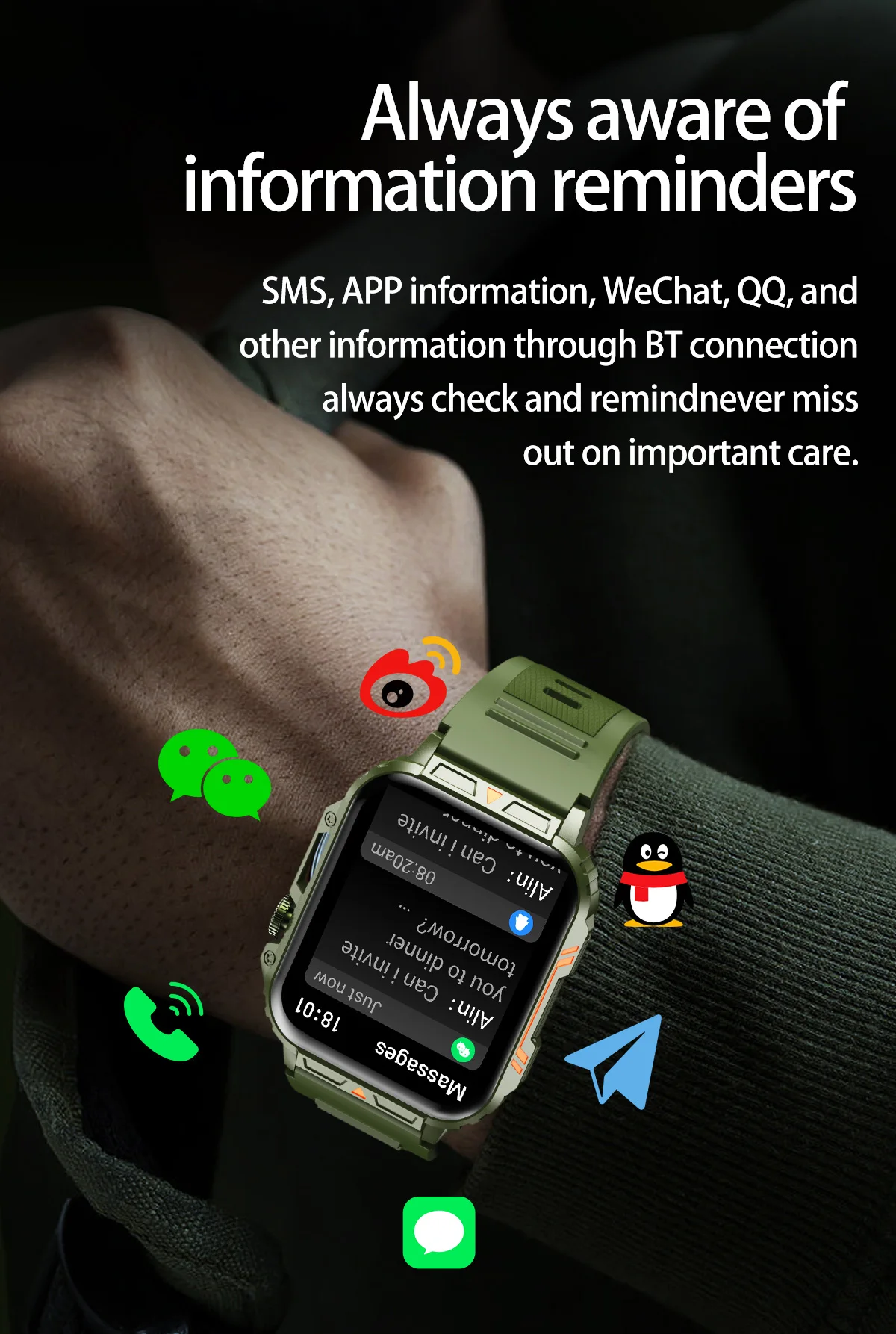 2024 Outdoor Military Smart Watch Men Health Monitor AI Bluetooth Call Fitness Sport Waterproof Smartwatch for Women Android IOS 2024 Outdoor Military Smart Watch Men Health Monitor AI Bluetooth Call Fitness Sport Waterproof Smartwatch for Women Android IOS