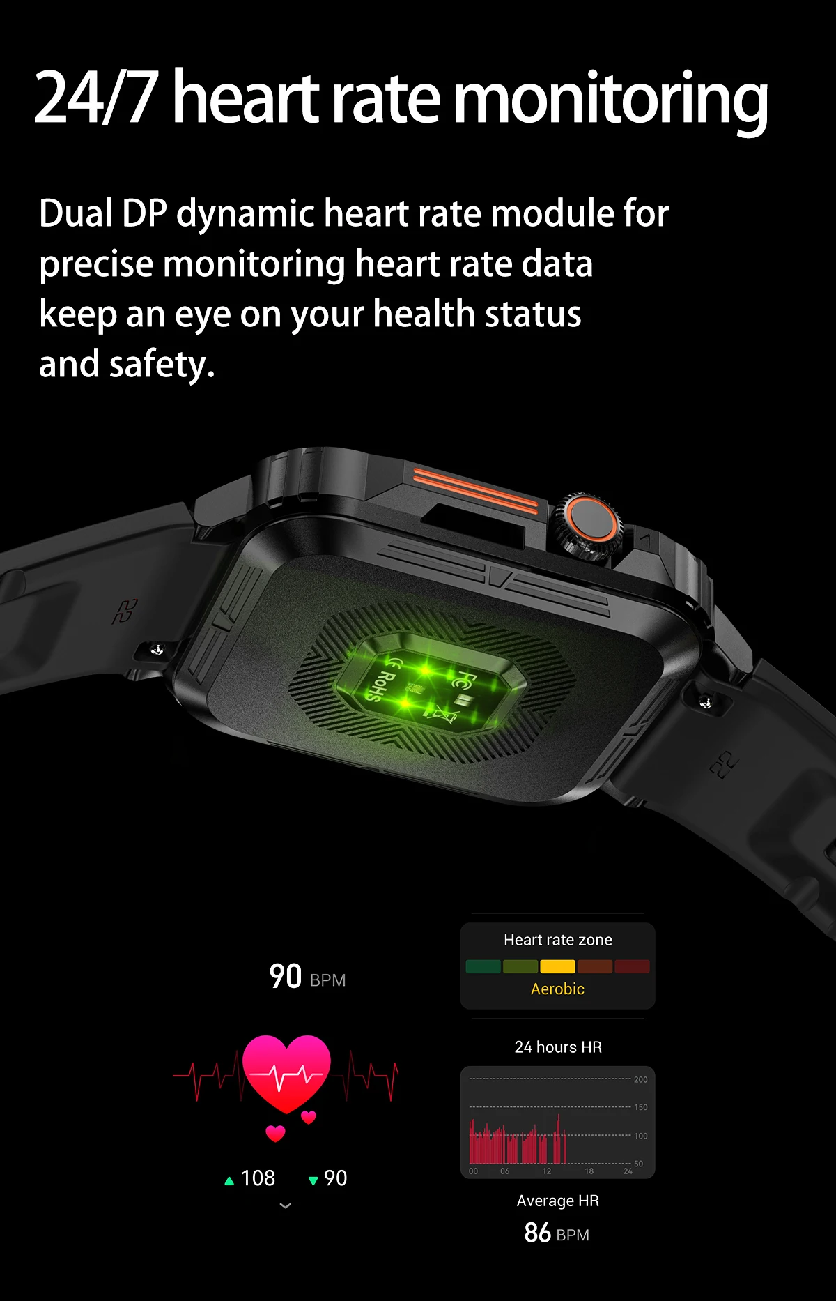 2024 Outdoor Military Smart Watch Men Health Monitor AI Bluetooth Call Fitness Sport Waterproof Smartwatch for Women Android IOS 2024 Outdoor Military Smart Watch Men Health Monitor AI Bluetooth Call Fitness Sport Waterproof Smartwatch for Women Android IOS