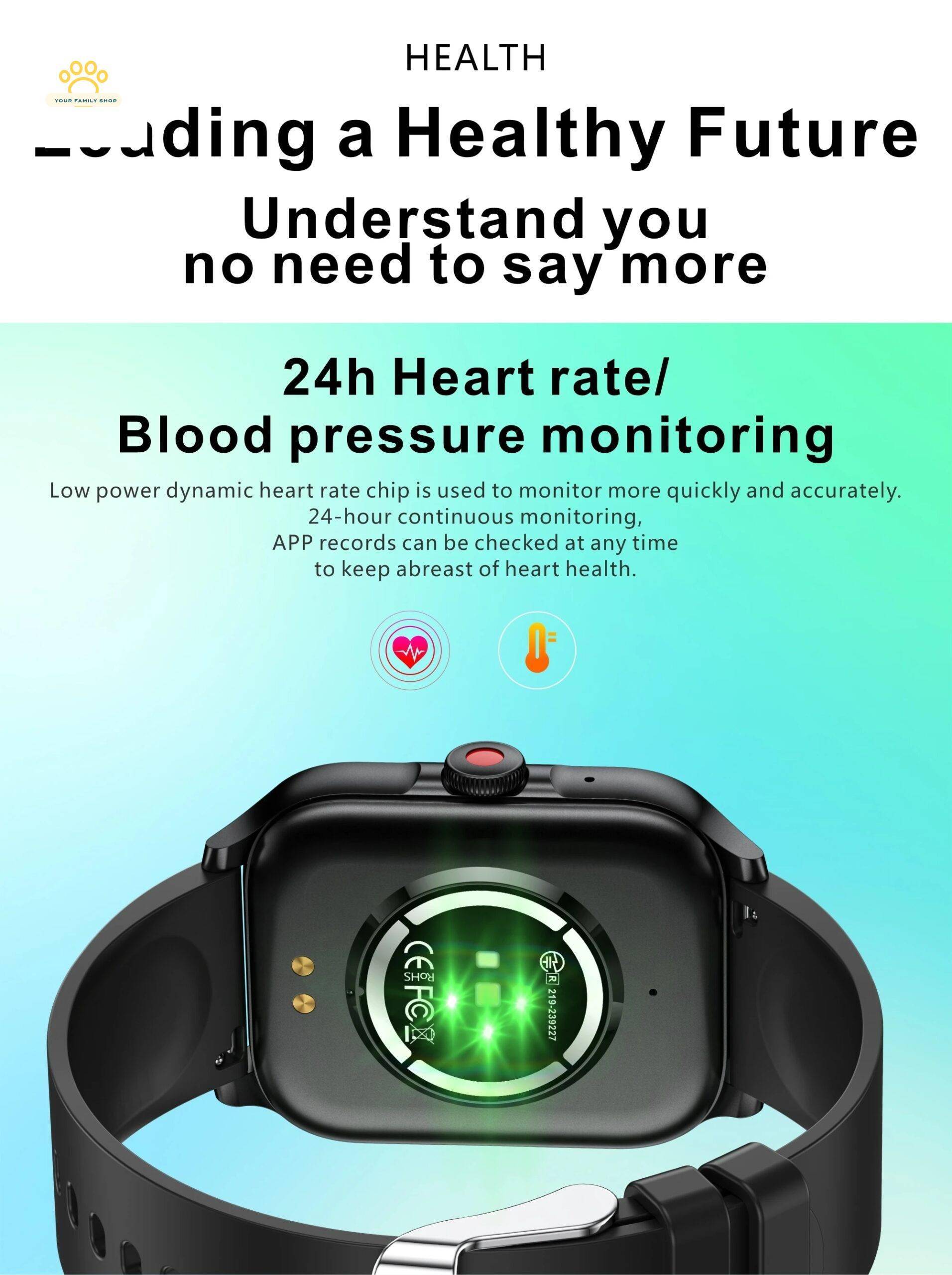 2024 Smart Watch For Women Full Touch Screen Bluetooth Call Waterproof Watches Sport Fitness Tracker Smartwatch Lady Reloj Mujer
