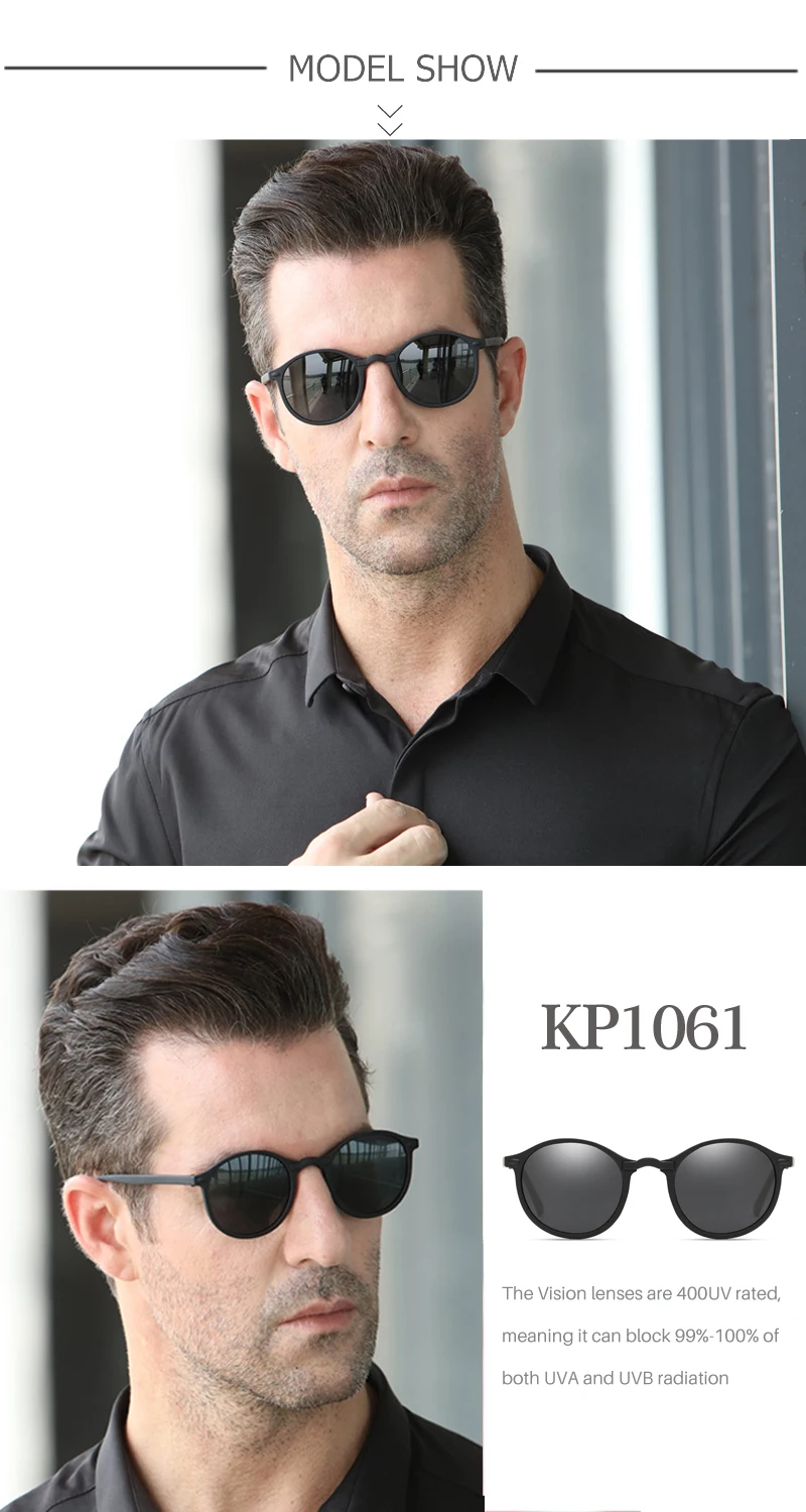 HOOLDW New Women Round Polarized Sunglasses Retro Vintage UV400 Driving Steampunk Eyewear Male Small Sun Glasses Gafas Ciclismo