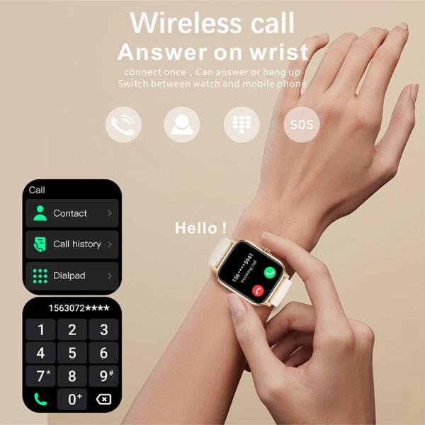 2024 Smart Watch For Women Full Touch Screen Bluetooth Call Waterproof Watches Sport Fitness Tracker Smartwatch Lady Reloj Mujer - Image 5