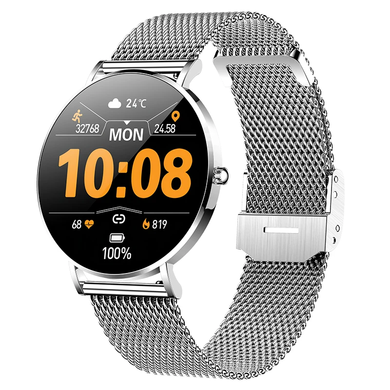Mesh belt silver