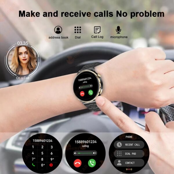 2024 New Fashion Women Smart Watch Heart Rate GPS Sport Fitness Watch Waterproof Voice Call AMOLED Smart Watch For Android IOS - Image 4