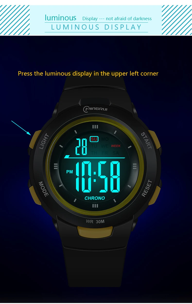 UTHAI CE49 Kids Watches Fashion Luminous Waterproof Alarm Clock Smart Watches Boys and Girls Student Electronic Watch Gift UTHAI CE49 Kids Watches Fashion Luminous Waterproof Alarm Clock Smart Watches Boys and Girls Student Electronic Watch Gift