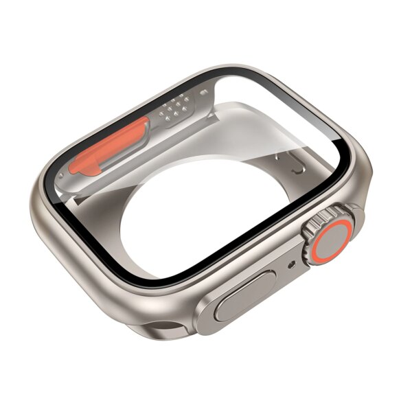 Screen Protector Cover for Apple Watch 45mm 44mm 40mm 41mm Hard PC Front Rear Bumper Case  iwatch 9 8 7 SE 6 5 4 Change To Ultra - Image 4