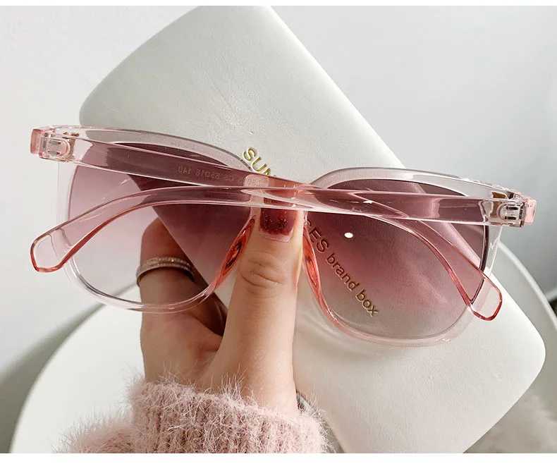 Fashion Oversized Sunglasses Woman Brand Designer Vintage Square Sun Glasses Female Big Frame Gradient Shades Oculos De Sol