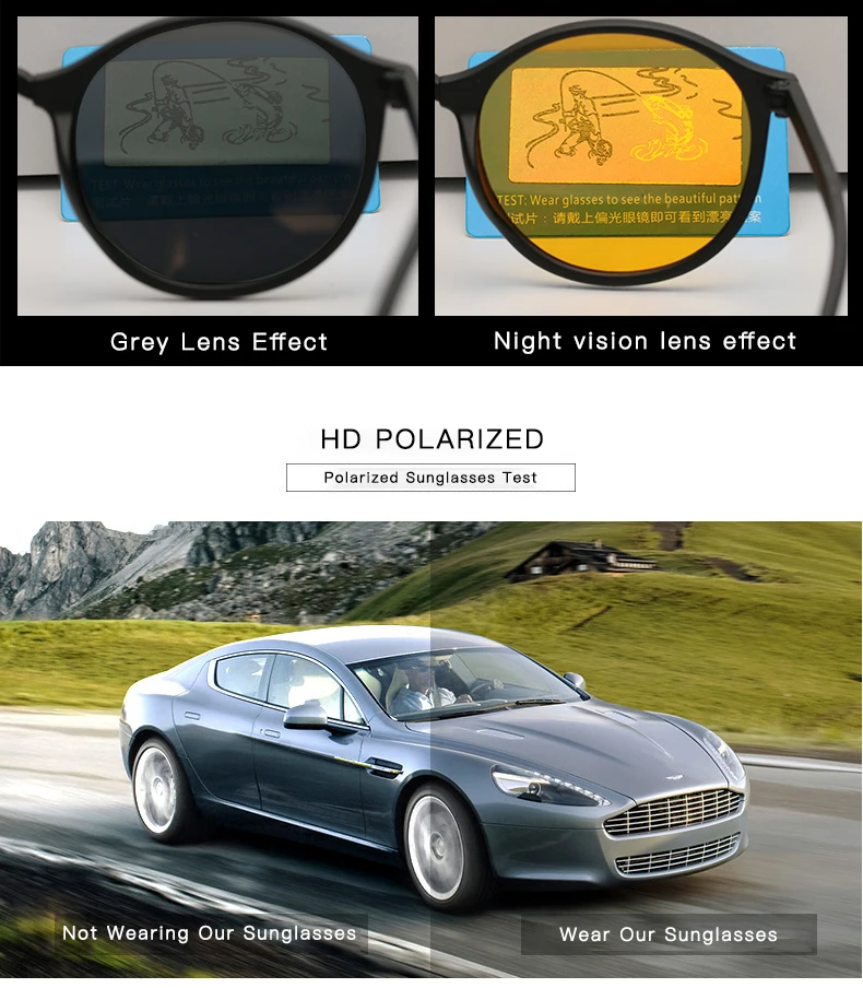 HOOLDW New Women Round Polarized Sunglasses Retro Vintage UV400 Driving Steampunk Eyewear Male Small Sun Glasses Gafas Ciclismo