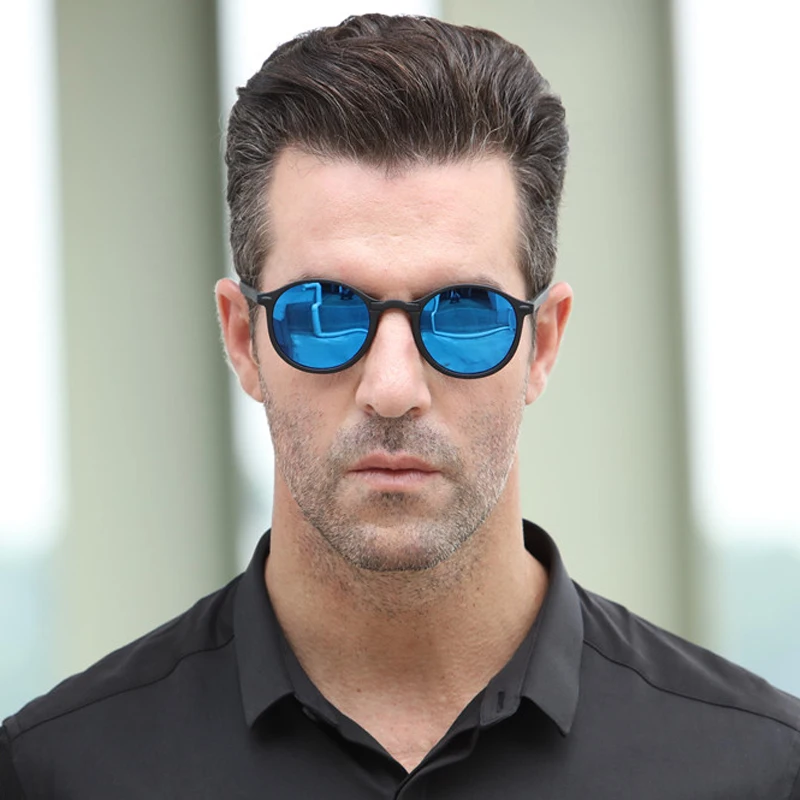 HOOLDW New Women Round Polarized Sunglasses Retro Vintage UV400 Driving Steampunk Eyewear Male Small Sun Glasses Gafas Ciclismo