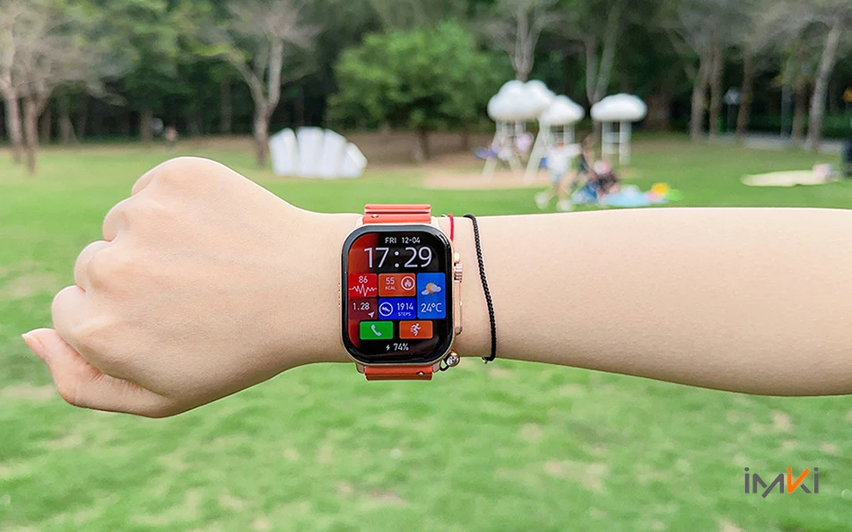 IMIKI SF1 Smart Watch 2.018243 AMOLED Display 1000nits BT Calling 100 Sports Modes IP68 Business Fashion Modeling Metal 1 16