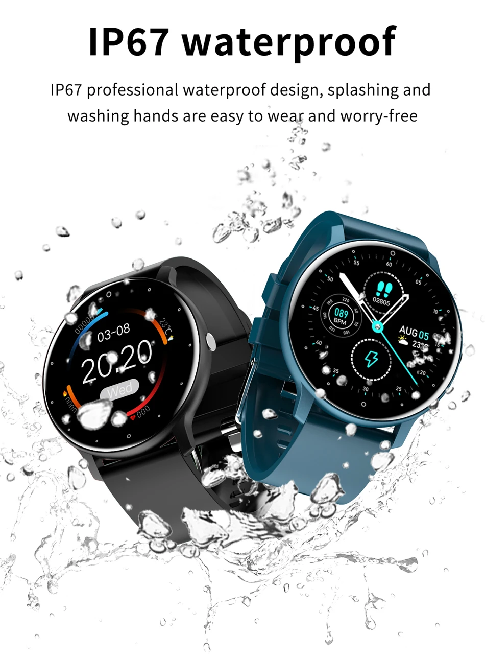 Men Smart Watch Full Touch Screen Digital Fitness Tracker IP68 Waterproof Sports Smartwatch for Women Xiaomi Huawei Phones 2023 Men Smart Watch Full Touch Screen Digital Fitness Tracker IP68 Waterproof Sports Smartwatch for Women Xiaomi Huawei Phones 2023