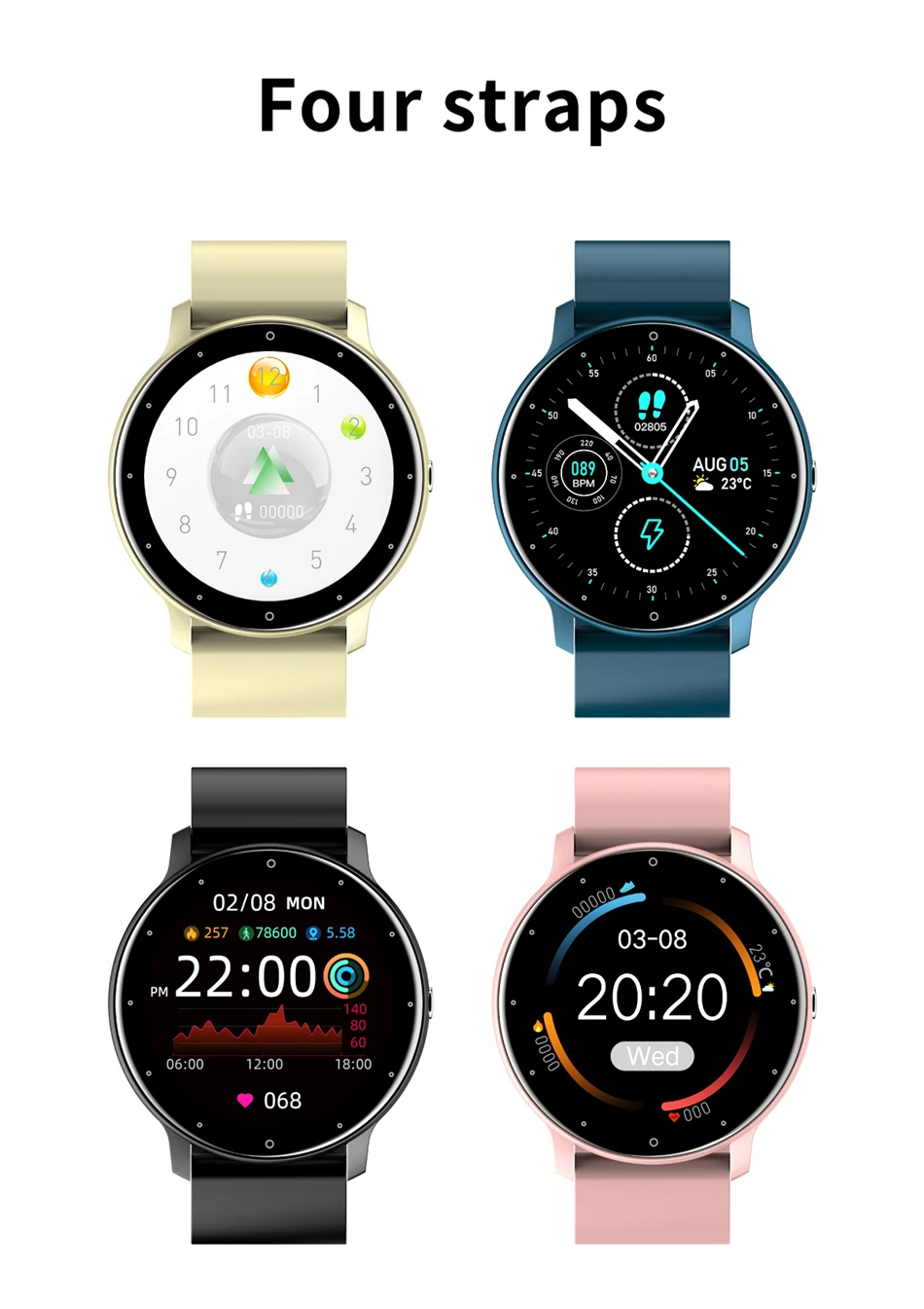 Men Smart Watch Full Touch Screen Digital Fitness Tracker IP68 Waterproof Sports Smartwatch for Women Xiaomi Huawei Phones 2023 Men Smart Watch Full Touch Screen Digital Fitness Tracker IP68 Waterproof Sports Smartwatch for Women Xiaomi Huawei Phones 2023