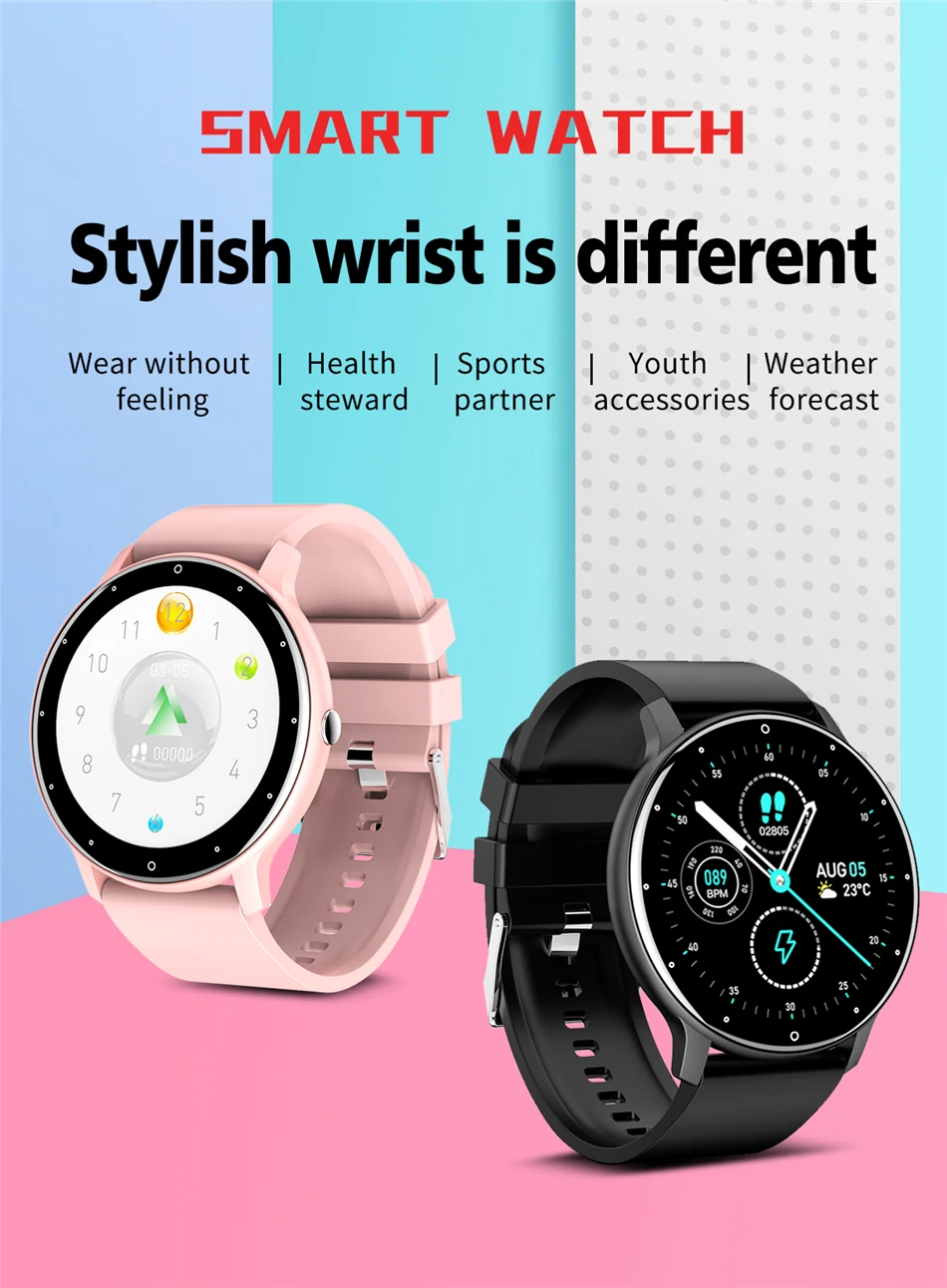 Men Smart Watch Full Touch Screen Digital Fitness Tracker IP68 Waterproof Sports Smartwatch for Women Xiaomi Huawei Phones 2023 Men Smart Watch Full Touch Screen Digital Fitness Tracker IP68 Waterproof Sports Smartwatch for Women Xiaomi Huawei Phones 2023