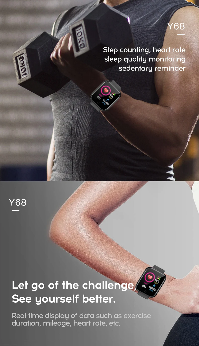 Multifunctional Smart Watch Men Women Bluetooth Connected Phone Music Fitness Sports Bracelet Sleep Monitor Y68 Smartwatch D20 Multifunctional Smart Watch Men Women Bluetooth Connected Phone Music Fitness Sports Bracelet Sleep Monitor Y68 Smartwatch D20