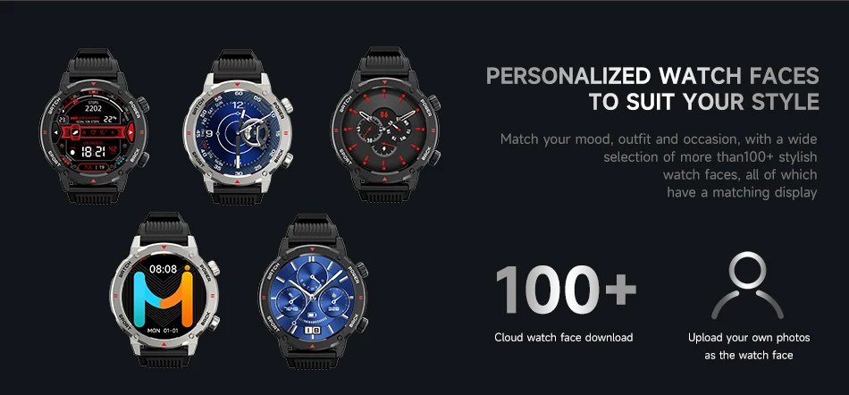 NEW ARRIVALS IMIKI D2 Smartwatch Super-retina AMOLED Display Long Battery Life Water Resistant 3ATM 24H Health Management