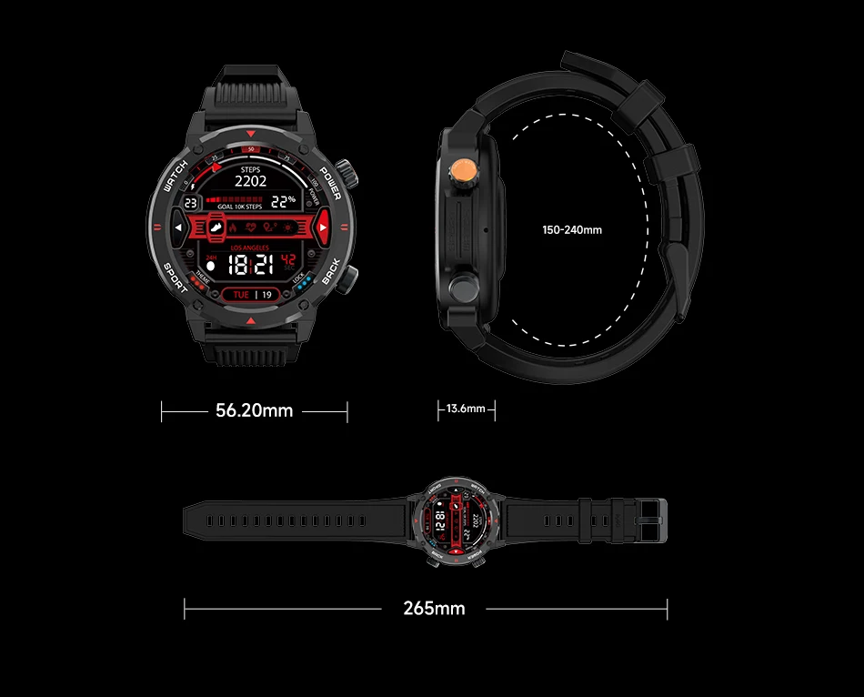 NEW ARRIVALS IMIKI D2 Smartwatch Super-retina AMOLED Display Long Battery Life Water Resistant 3ATM 24H Health Management