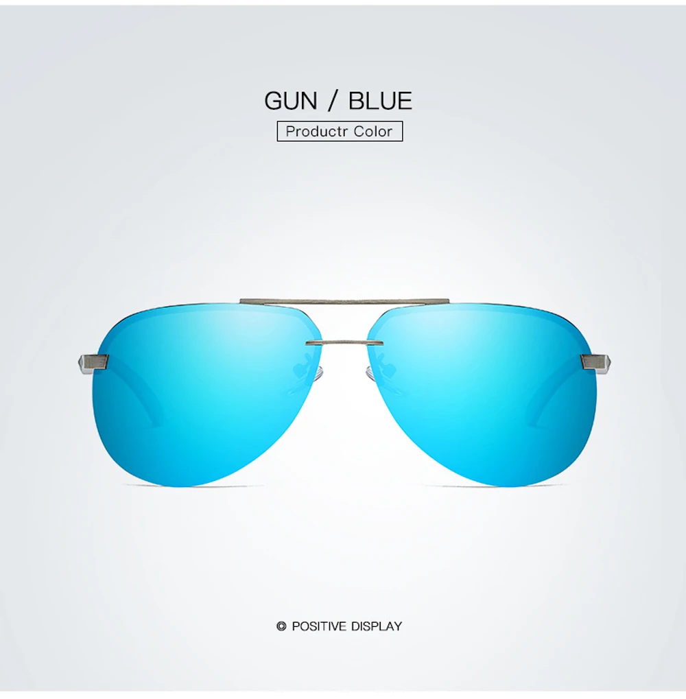 New Polarized Men Sunglasses Classic Driving Sun Glasses Metal Frame Mirror Lens Sunglasses Men/Women