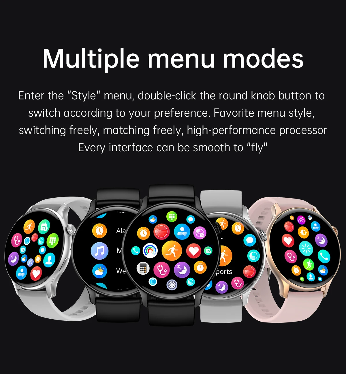 New Smart Watch Women 466*466 AMOLED Screen Always Display Time NFC Bluetooth Call Fashion IP68 Waterproof Sports Men Smartwatch