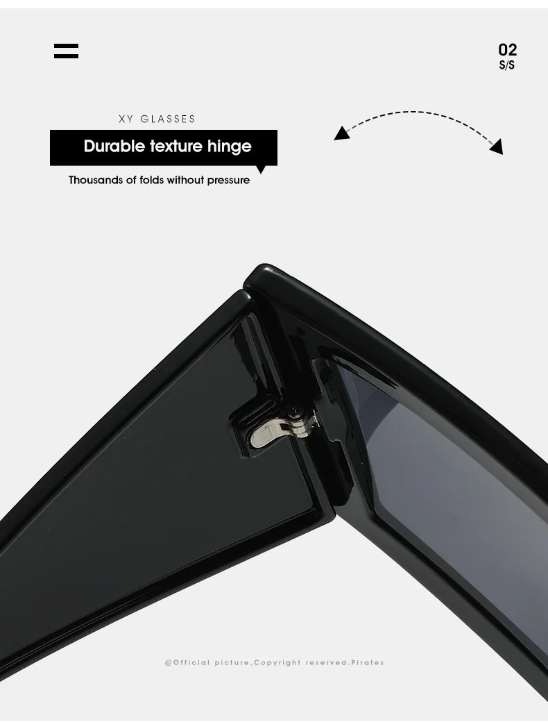 Oversized Cat Eye Sunglasses Women Big Frame 2024 Luxury Brand Shield Punk Sun Glasses For Ladies Windproof Eyewear Shades UV400