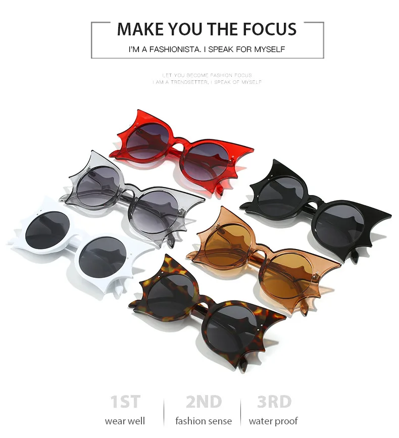 RBROVO 2023 Butterfly Vintage Sunglasses Women Bat Punk Eyewear Women/Men Funny Glasses Women Lunette De Soleil Femme UV400