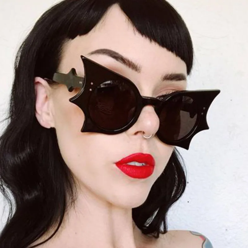 RBROVO 2023 Butterfly Vintage Sunglasses Women Bat Punk Eyewear Women/Men Funny Glasses Women Lunette De Soleil Femme UV400