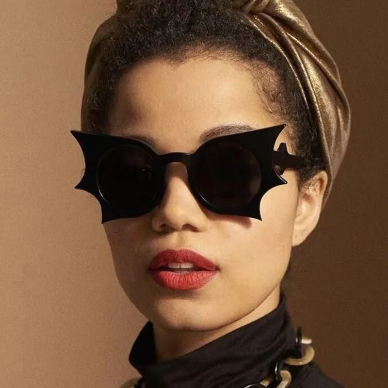 RBROVO 2023 Butterfly Vintage Sunglasses Women Bat Punk Eyewear Women/Men Funny Glasses Women Lunette De Soleil Femme UV400