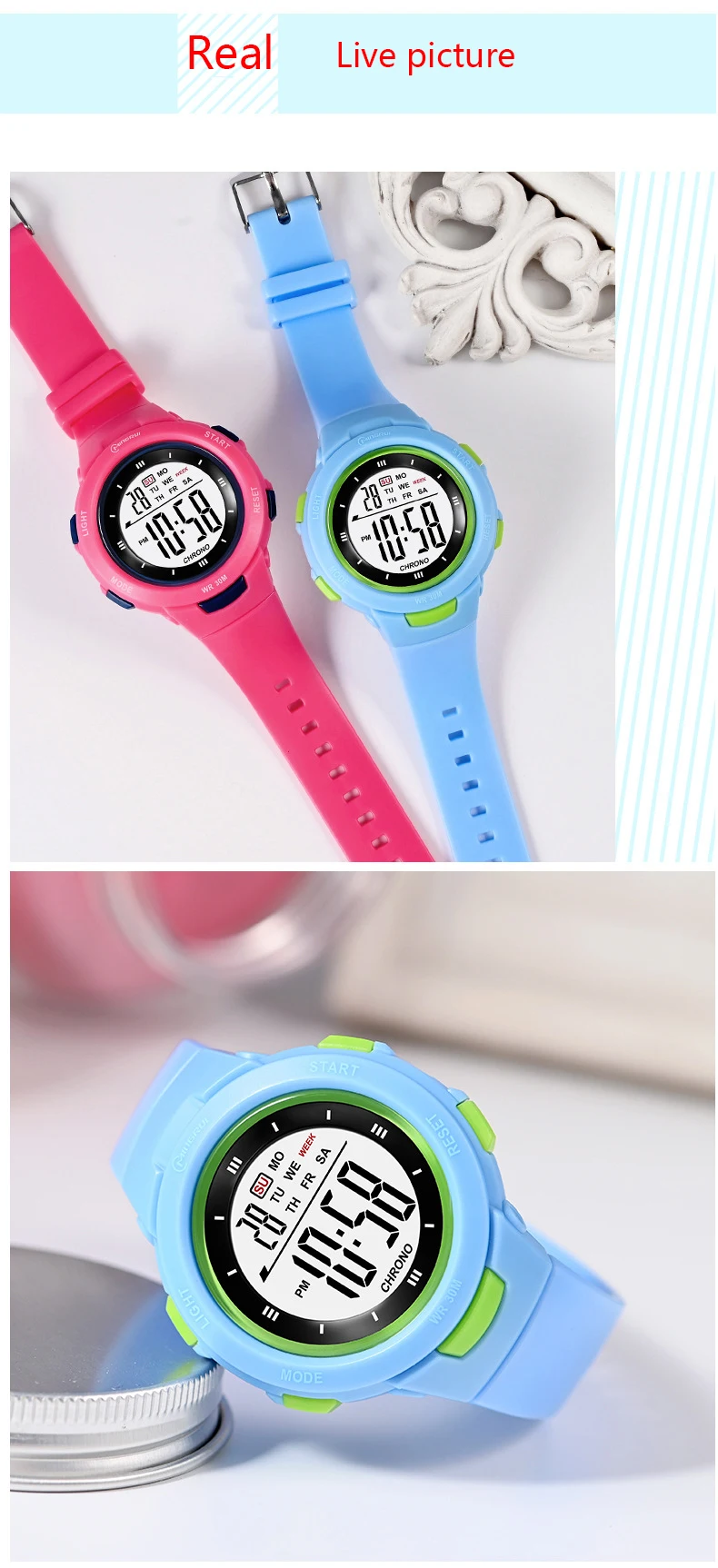UTHAI CE49 Kids Watches Fashion Luminous Waterproof Alarm Clock Smart Watches Boys and Girls Student Electronic Watch Gift UTHAI CE49 Kids Watches Fashion Luminous Waterproof Alarm Clock Smart Watches Boys and Girls Student Electronic Watch Gift