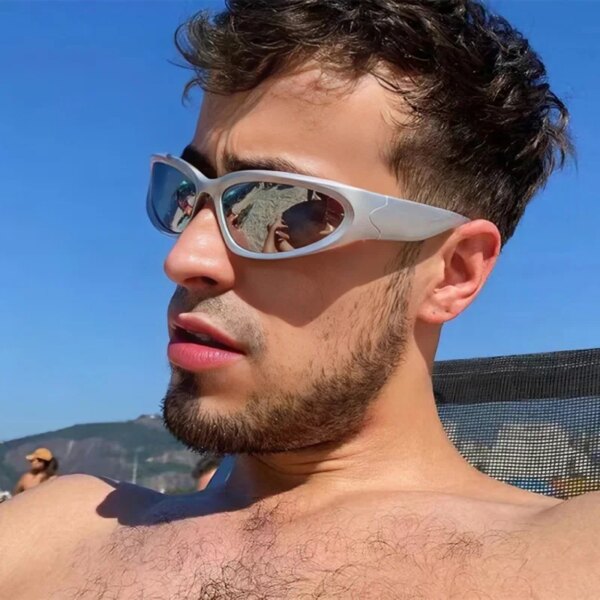 Y2k New Punk Sports Sunglasses For Men Women Luxury Brand Designer Sun Glasses Men’s Fashion Vintage Shades UV400 Goggle Eyewear